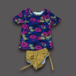 OOPSIE DAISY Toddler Girls' sz 3T 2pc Rash Guard Swimsuit